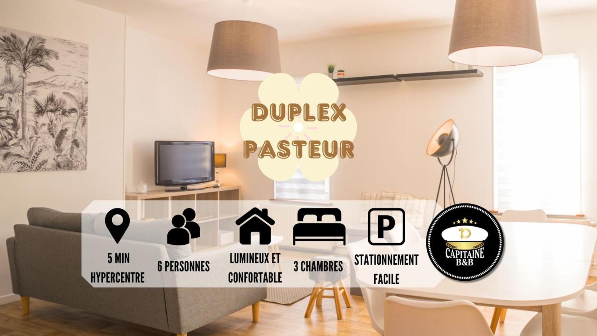 Le Duplex Pasteur - 5 Min Hypercentre - Ideal Groupe - Parking Gratuit Troyes Extérieur photo